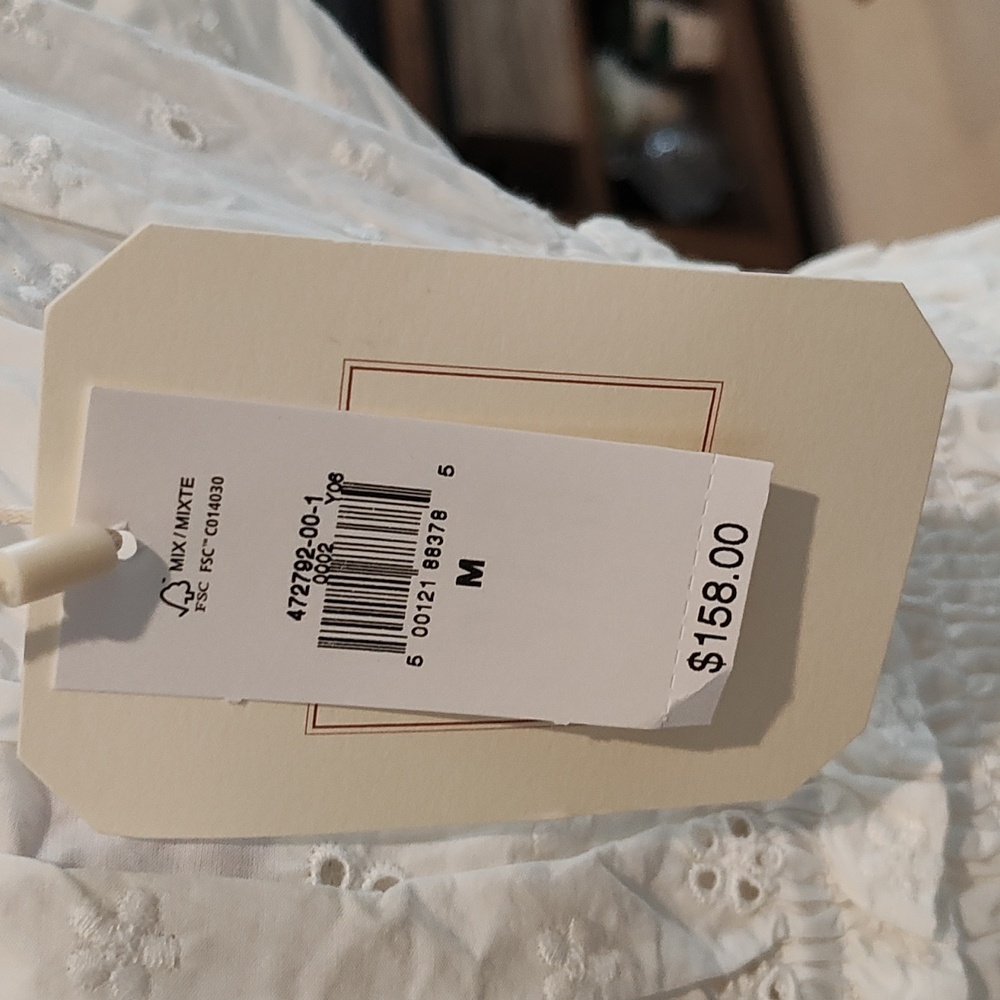 Doen GAP White Eyelet Cotton Maxi Dress - Picture 10 of 16